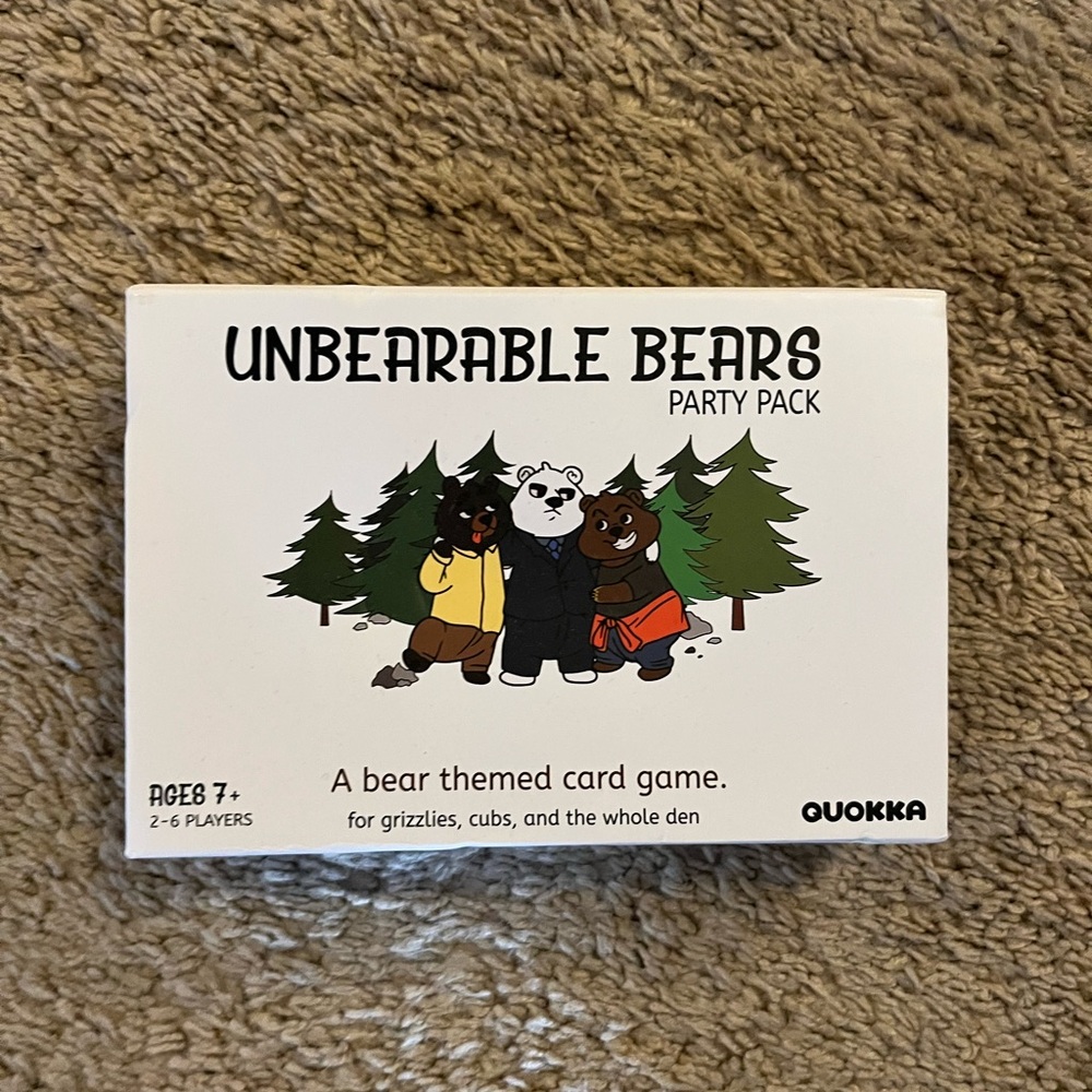 Unbearable Bears Party Pack Card Game - White Box
